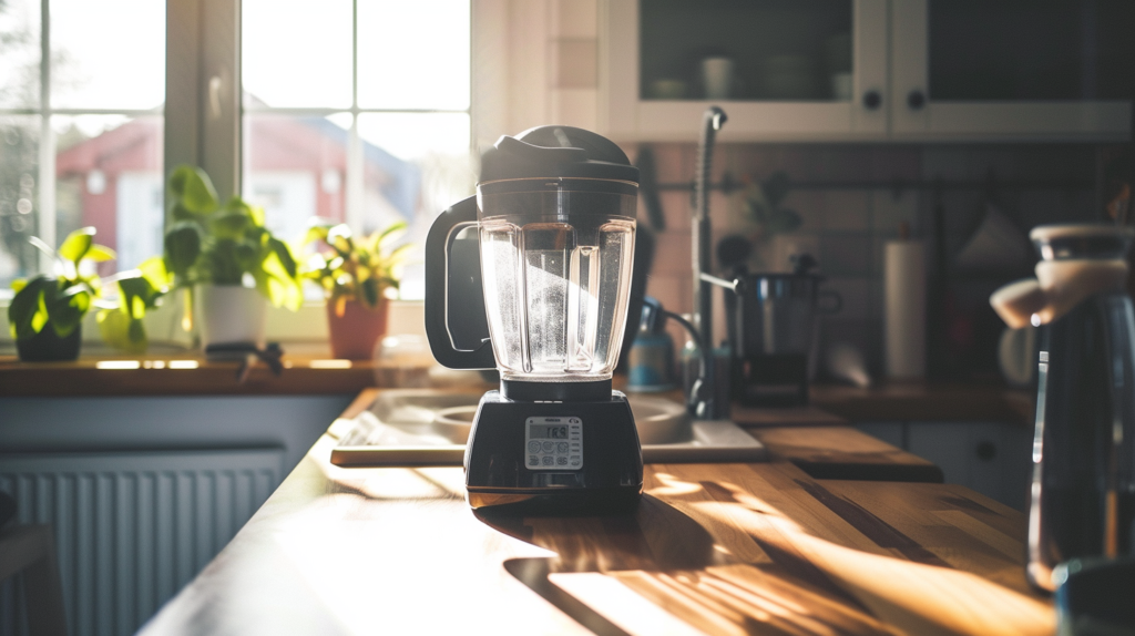 Photo of a blender on a counter after a blender motor repair