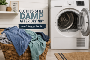 clothes still damp after drying