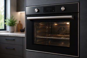 oven door stuck locked