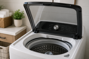 washing machine lid lock clicking
