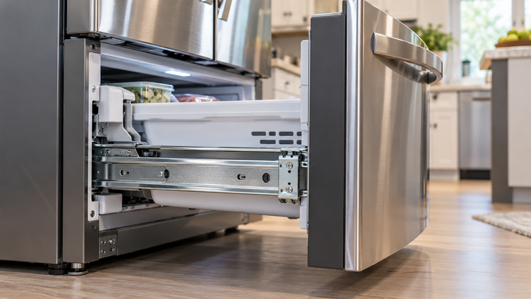 How to Replace LG Freezer Rail Guide AEC73337402 on a Sticking Drawer