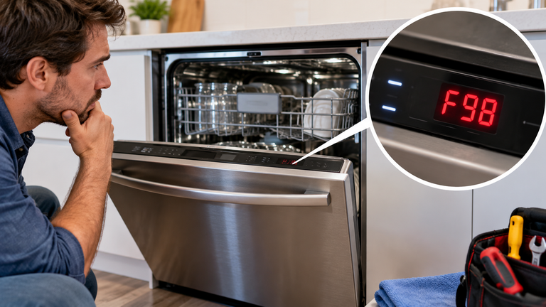 GE Dishwasher F98 Error Code: Drain and Turbidity Sensor Fixes